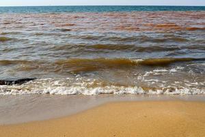 Coast of the Mediterranean Sea in northern Israel. photo