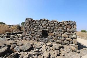 katzrin israel 1 de octubre de 2019. gamla es una antigua ciudad judía en la ladera occidental de los altos del golán. foto