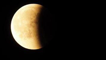 Lunar eclipse red moon video