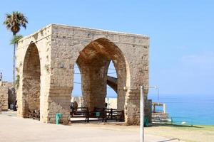 Nahariya Israel June 24, 2021. Achziv is a national park located on the Mediterranean coast in the western Galilee. photo