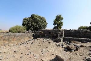 katzrin israel 1 de octubre de 2019. gamla es una antigua ciudad judía en la ladera occidental de los altos del golán. foto