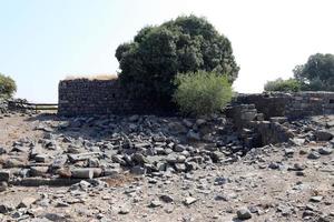 katzrin israel 1 de octubre de 2019. gamla es una antigua ciudad judía en la ladera occidental de los altos del golán. foto