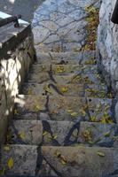 Staircase in the city park. photo