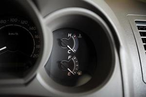 Fuel dashboard in car