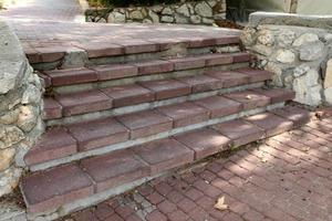 Staircase in the city park. photo