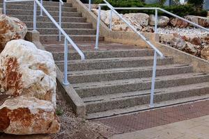 Staircase in the city park. photo