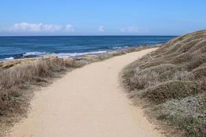 Coast of the Mediterranean Sea in northern Israel. photo