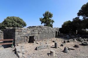 katzrin israel 1 de octubre de 2019. gamla es una antigua ciudad judía en la ladera occidental de los altos del golán. foto