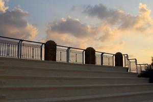 Staircase in the city park. photo