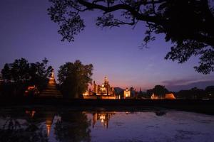 Sukhothai historical park. Buddhist temple ruins in Sukhothai historical park,Thailand photo