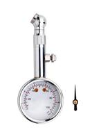 Tire-pressure gauge isolate on white background photo