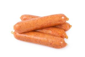 Sausages isolated on a white background photo