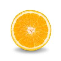 slice orange isolated on white background photo