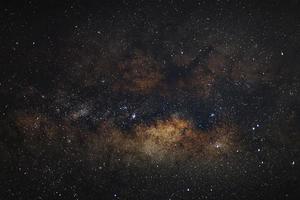 Core of Milky Way. Galactic center of the milky way, Long exposure photograph,with grain photo