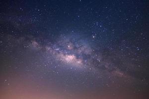 milky way galaxy with stars and space dust in the universe photo