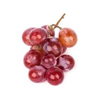 fresh red grape isolated on white photo