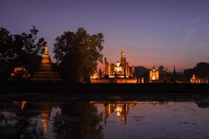 Sukhothai historical park. Buddhist temple ruins in Sukhothai historical park,Thailand photo