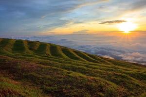 Beautiful mountain scenery in Phutabberk Phetchabun, Thailand photo