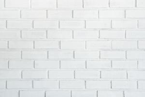 White brick wall texture background photo