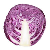red cabbage isolate on white photo