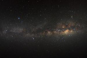 milky way galaxy with stars and space dust in the universe photo