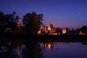 Sukhothai historical park. Buddhist temple ruins in Sukhothai historical park,Thailand photo