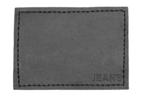 close up of a jeans label photo