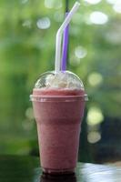 Fresh juicy starwberry  smoothies photo