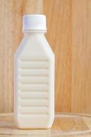 soy milk in bottle photo