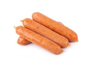 Sausages isolated on a white background photo