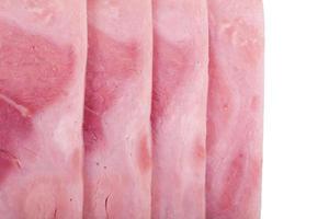 slices of cooked ham photo