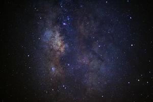 The center of the milky way galaxy,Long exposure photograph, with grain photo