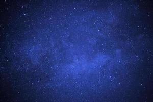 Milky Way Galaxy, Long exposure photograph, with grain photo