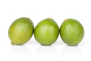 Citrus lime fruit on white background photo