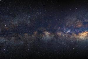 milky way galaxy with stars and space dust in the universe photo