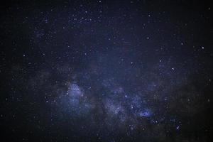 Close up of milky way galaxy with stars and space dust in the universe photo