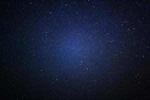 Starry night sky, Milky way galaxy with stars and space dust in the universe, Long exposure photograph, with grain. photo