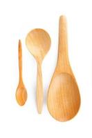 Wooden Spoon isolated on white background photo