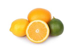 fresh orange,lemon and citrus fruits photo