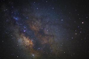 The center of the milky way galaxy,Long exposure photograph, with grain photo