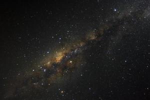 Clearly milky way galaxy with stars and space dust in the universe photo