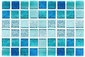 mosaicos azules abstractos para el fondo foto