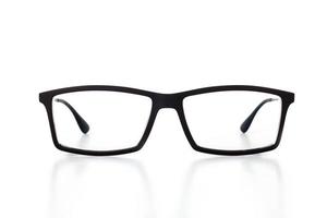 eyeglasses on white background photo