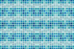 Abstract blue mosaic tiles for background photo
