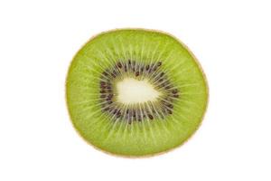 Sliced kiwi fruit isolated on white photo