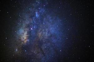 milky way galaxy with stars and space dust in the universe photo