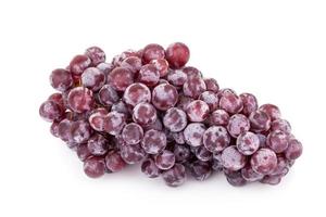 fresh red grape on white background photo