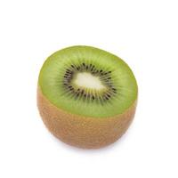 Sliced kiwi fruit isolated on white background photo