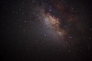 The center of the milky way galaxy, Long exposure photograph photo