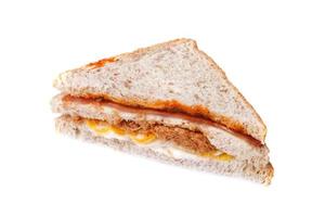 sandwich on white
